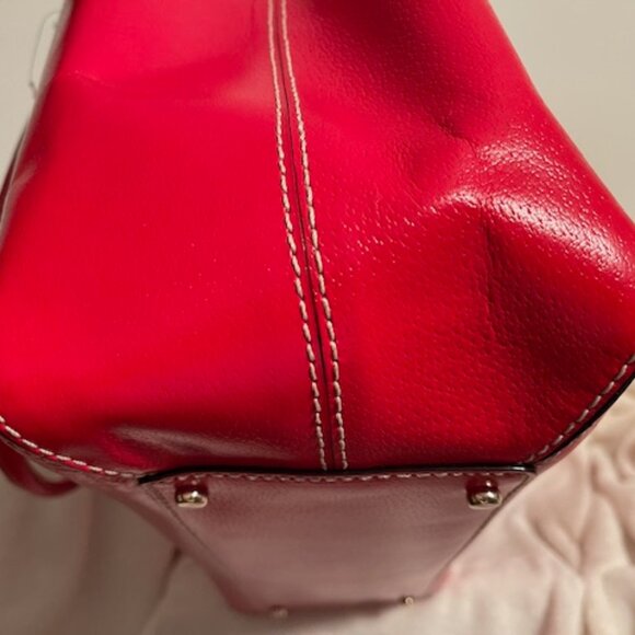 Kate Spade, NWT Wellesley Fallon X-Large Red Tote RETAIL $425 - Picture 5 of 12